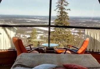 Frozen lake in iceland