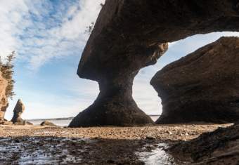 Rocks at a seaside in New Brunswick