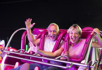 Cruise ship in the middle of ocean